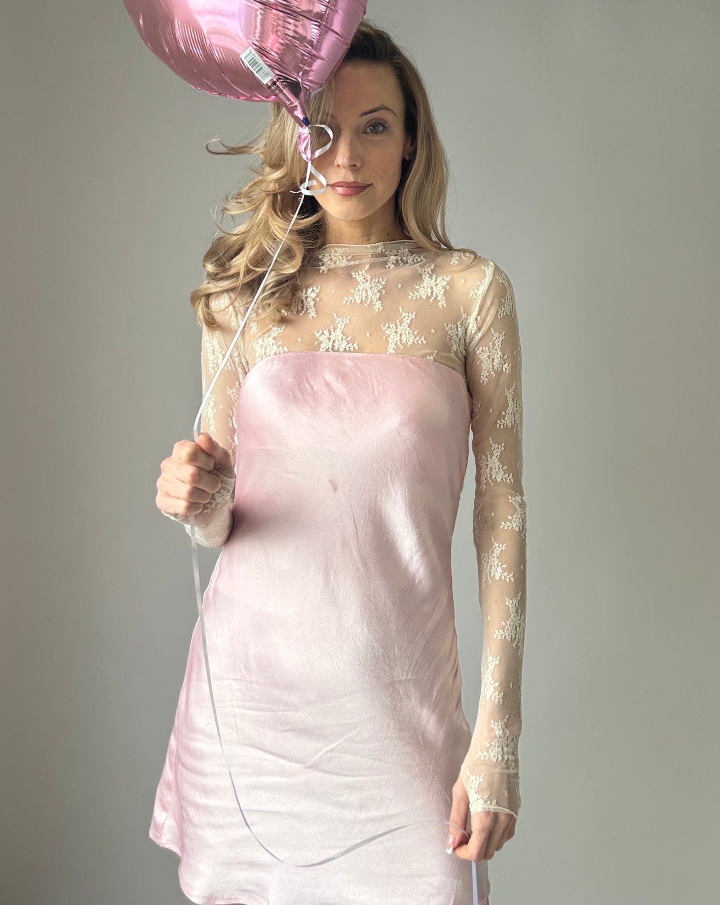 Strapless Mini Dress - Pink