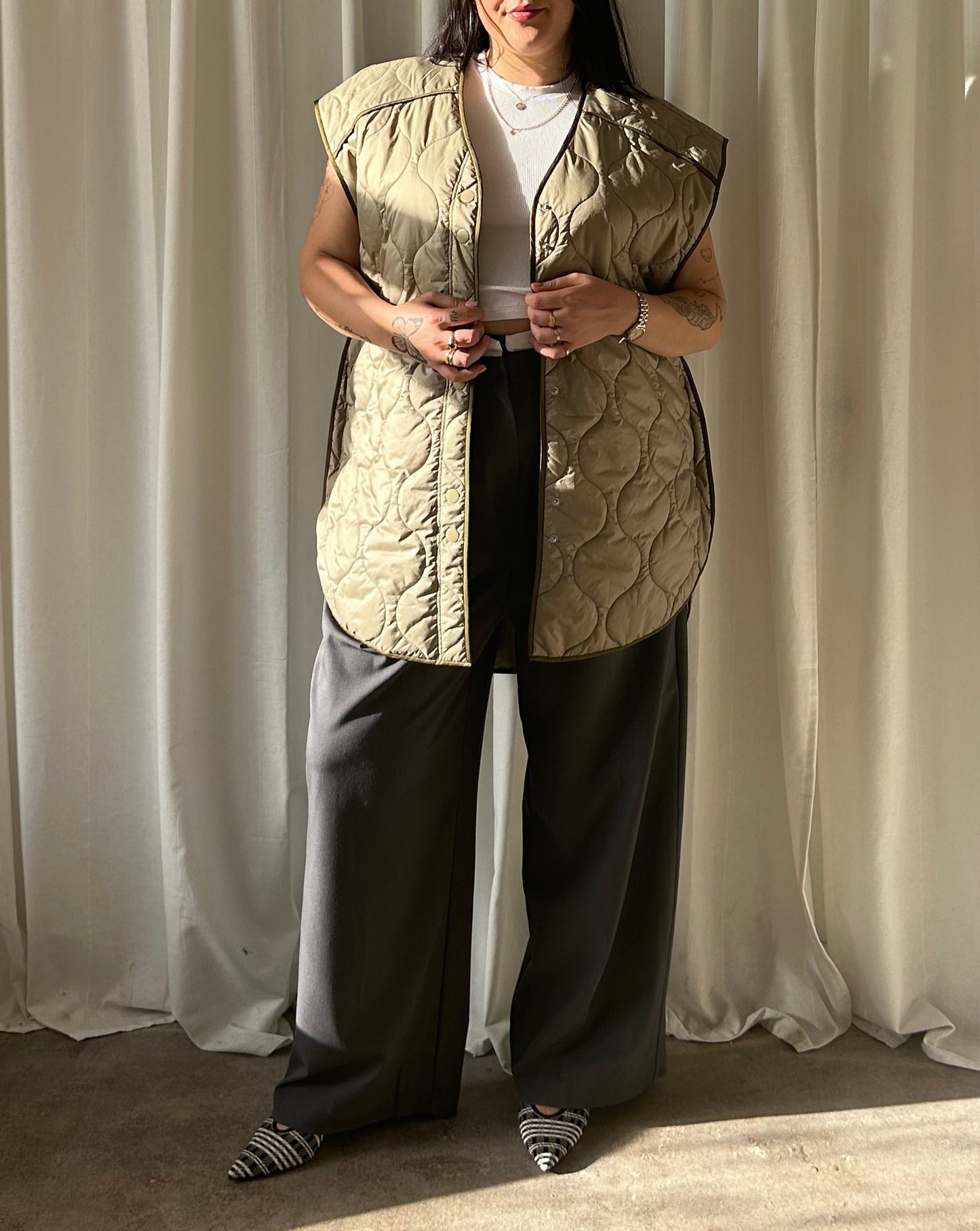 H&M Quilted Vest - Green