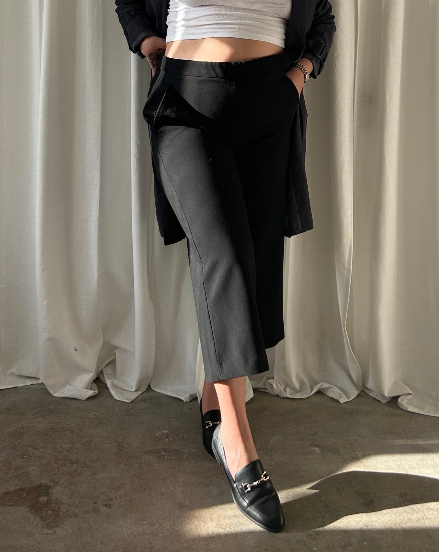 Wide Leg Pant - Black