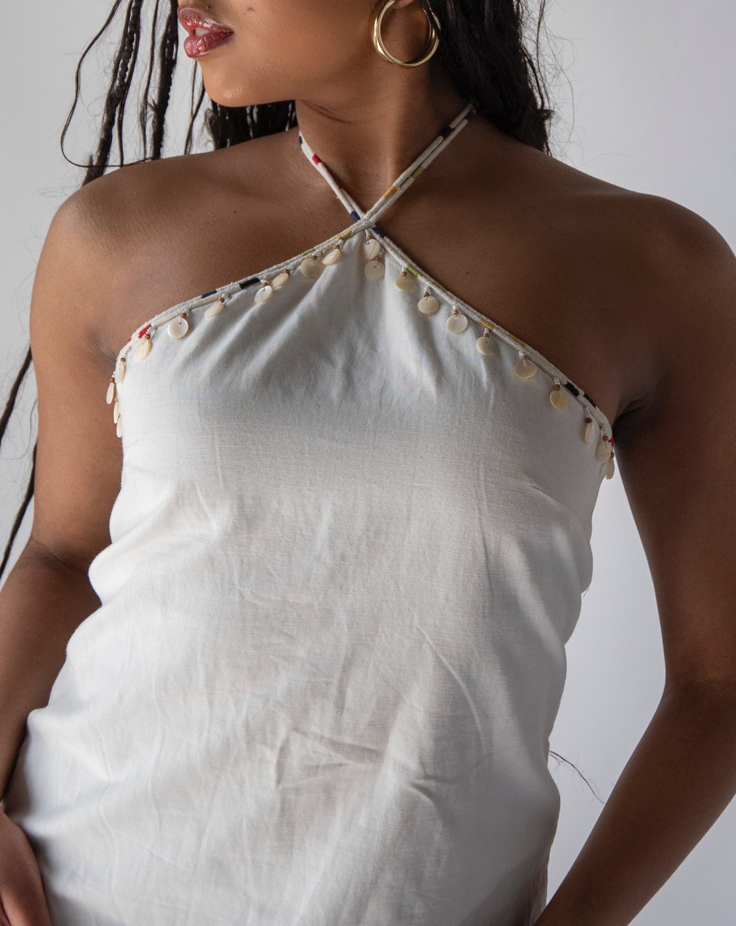 Zara Shell Dress - White