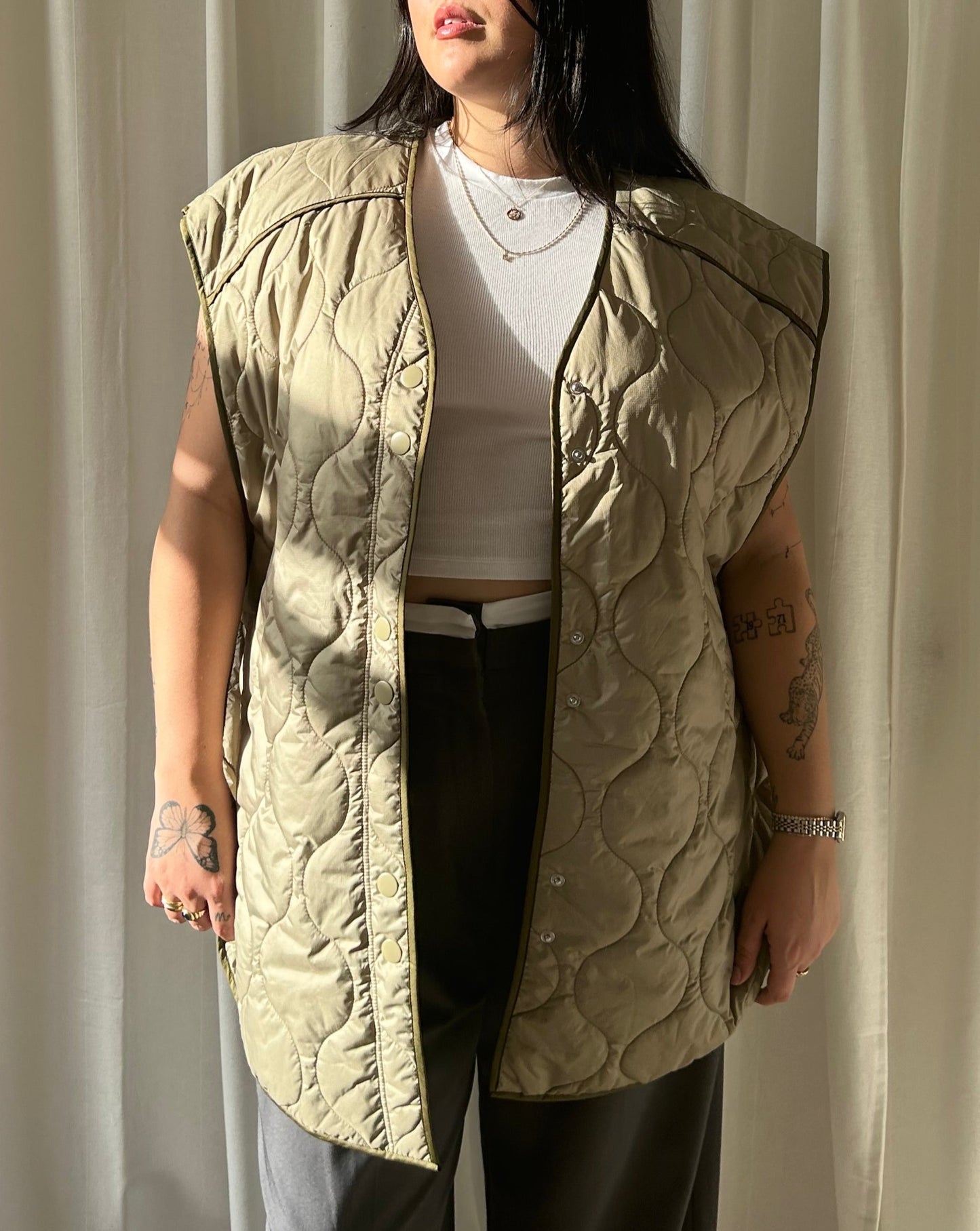 H&M Quilted Vest - Green