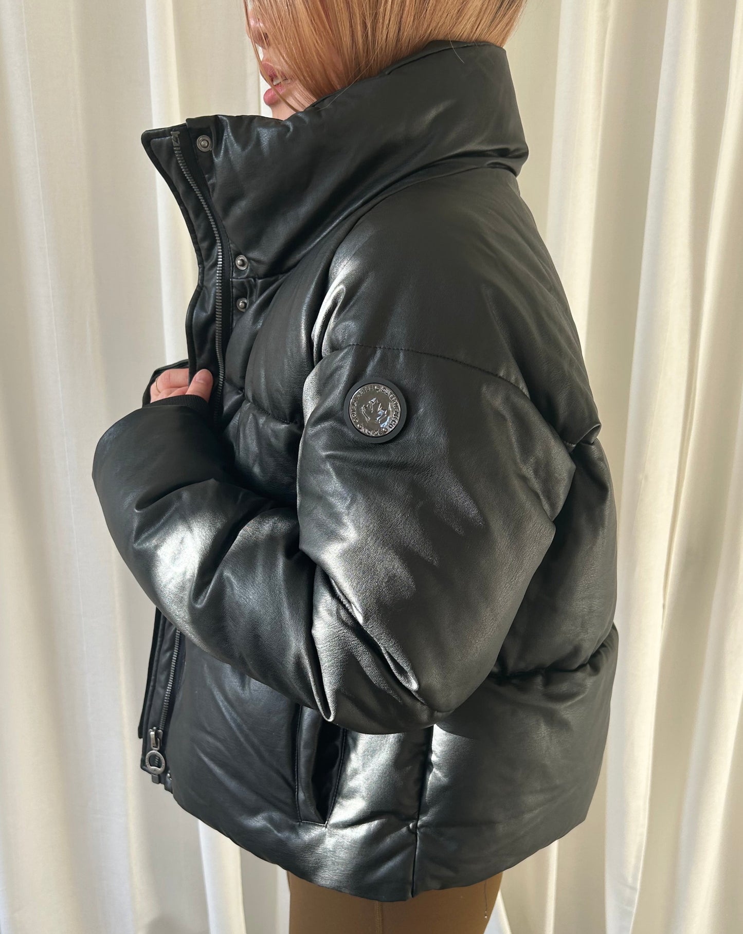 Noisy May Puffer Jacket - Black