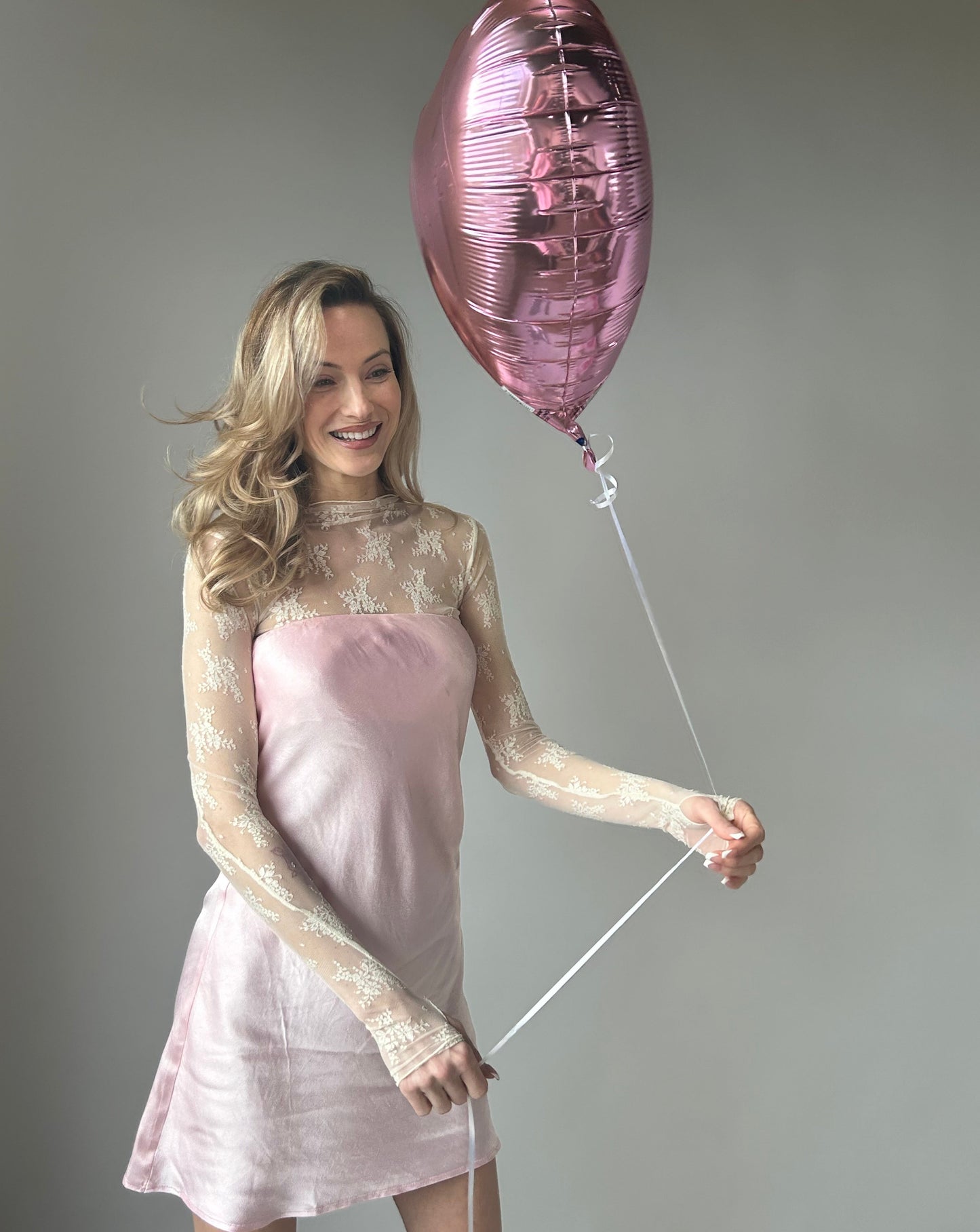 Strapless Mini Dress - Pink