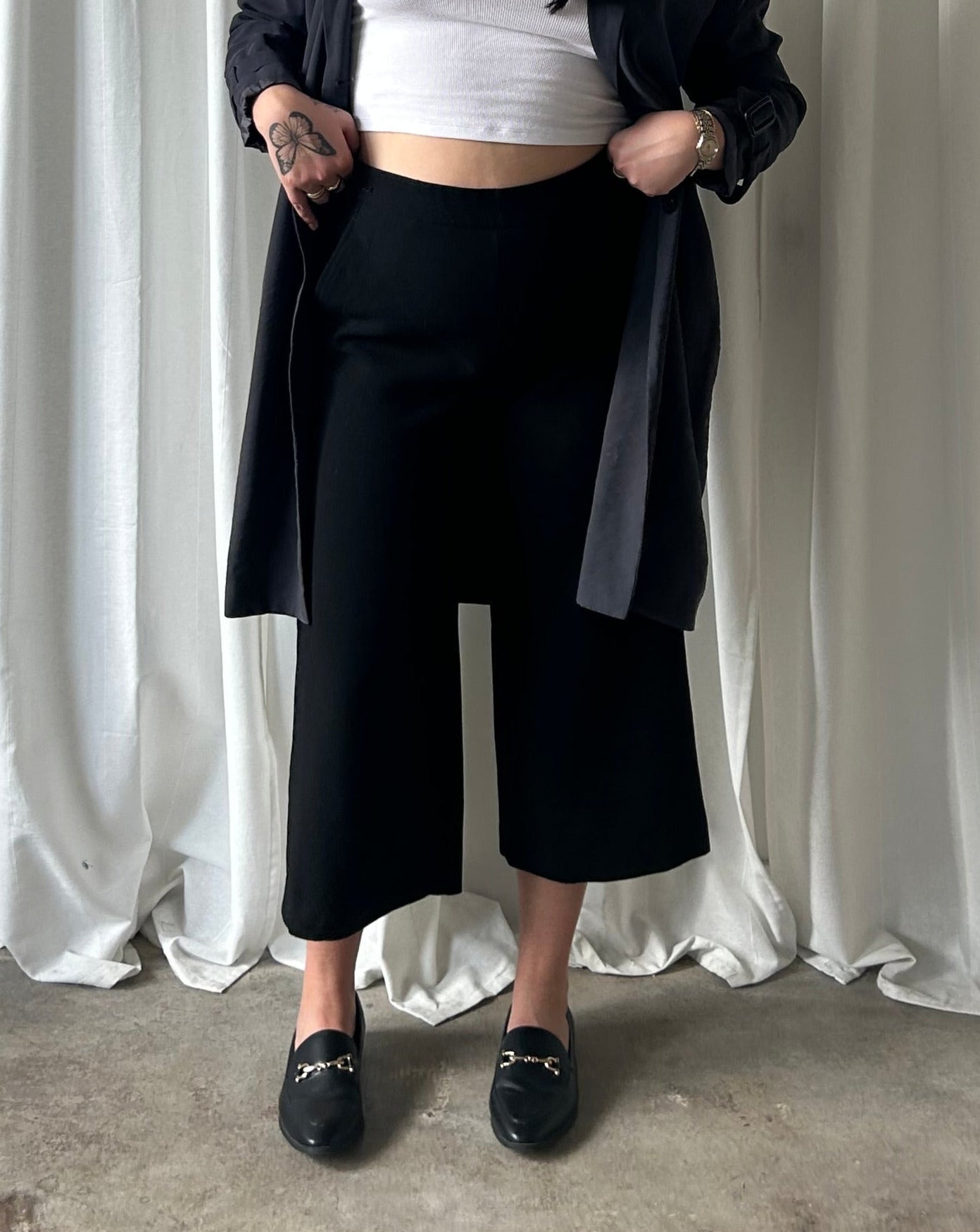 Wide Leg Pant - Black