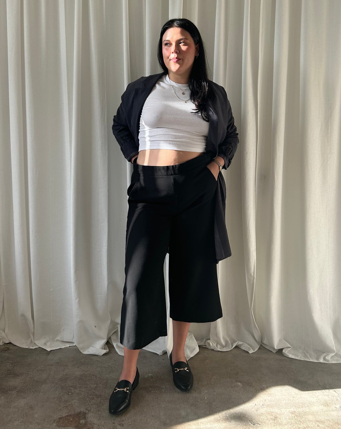 Wide Leg Pant - Black