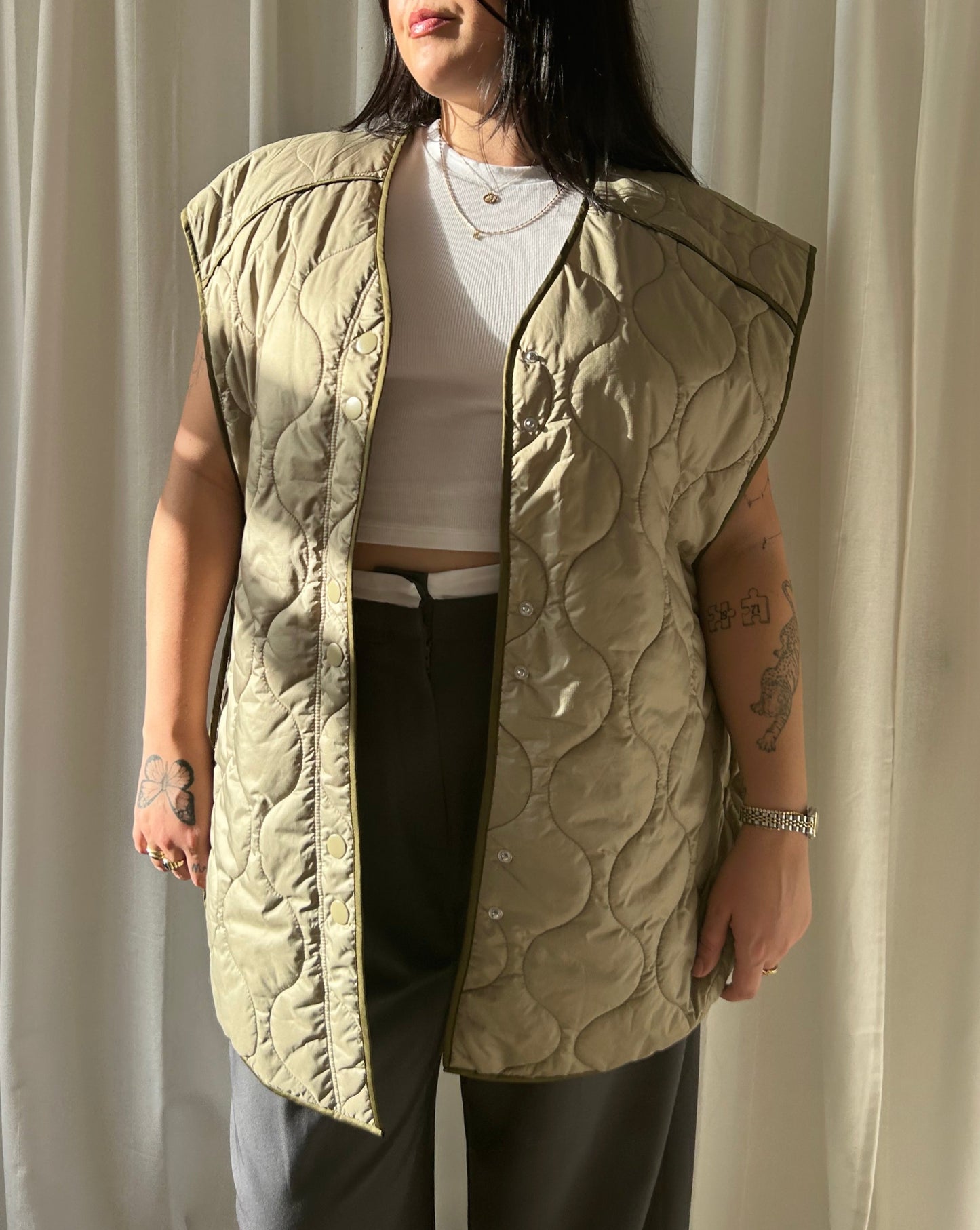 H&M Quilted Vest - Green