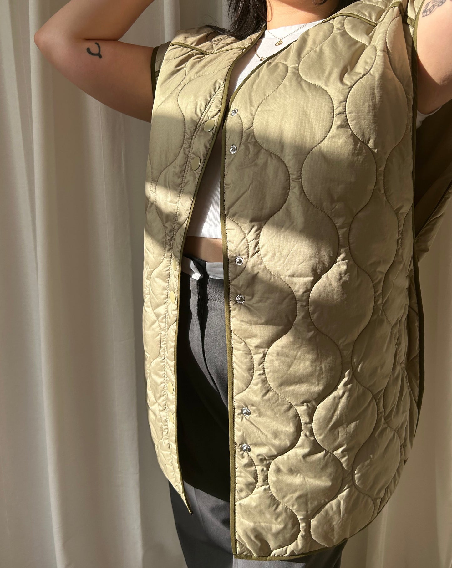 H&M Quilted Vest - Green