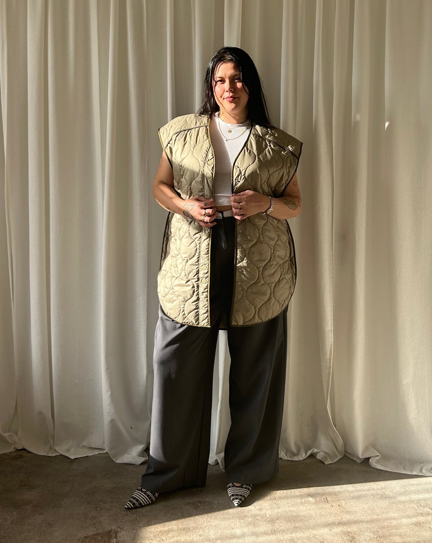 H&M Quilted Vest - Green