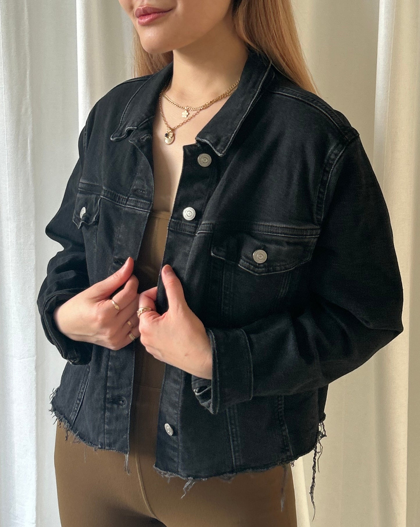 Mavi Jeans Denim Jacket - Black