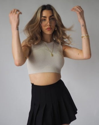 Talula Pleated Skirt - Black