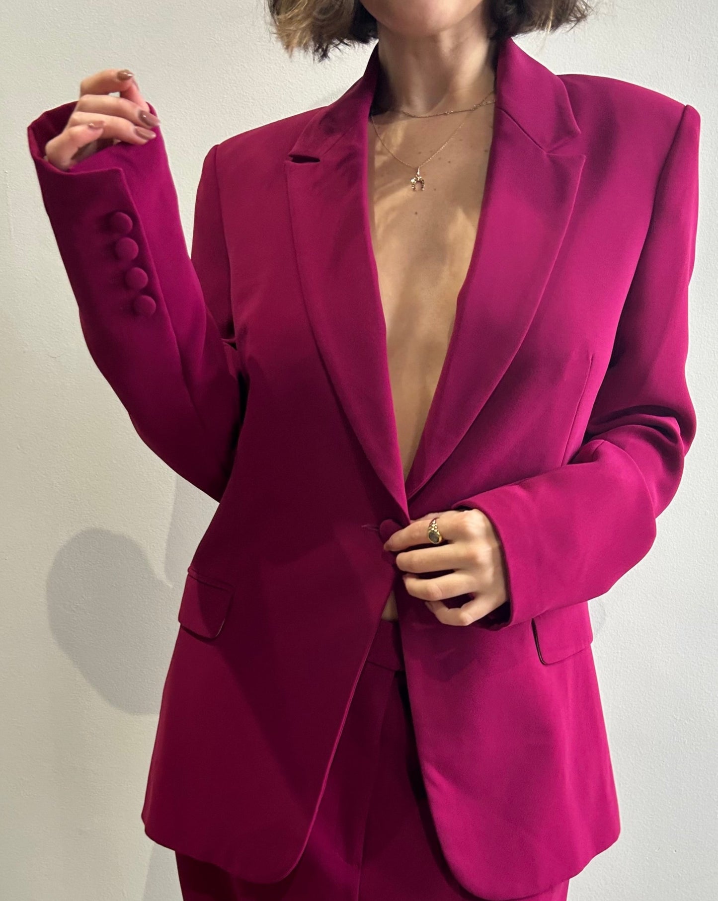 Top Shop Suit - Fuchsia
