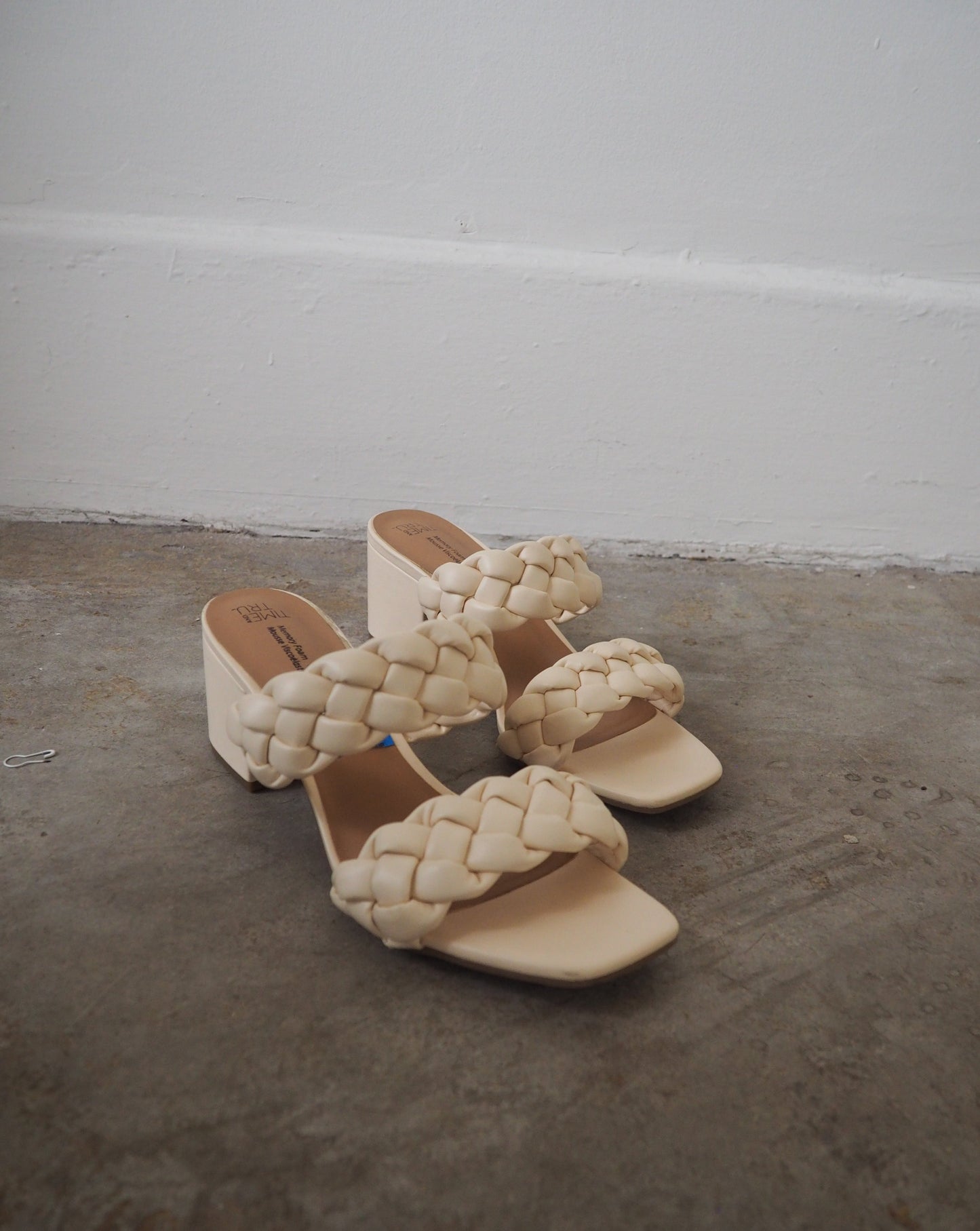 Woven Heels - Cream