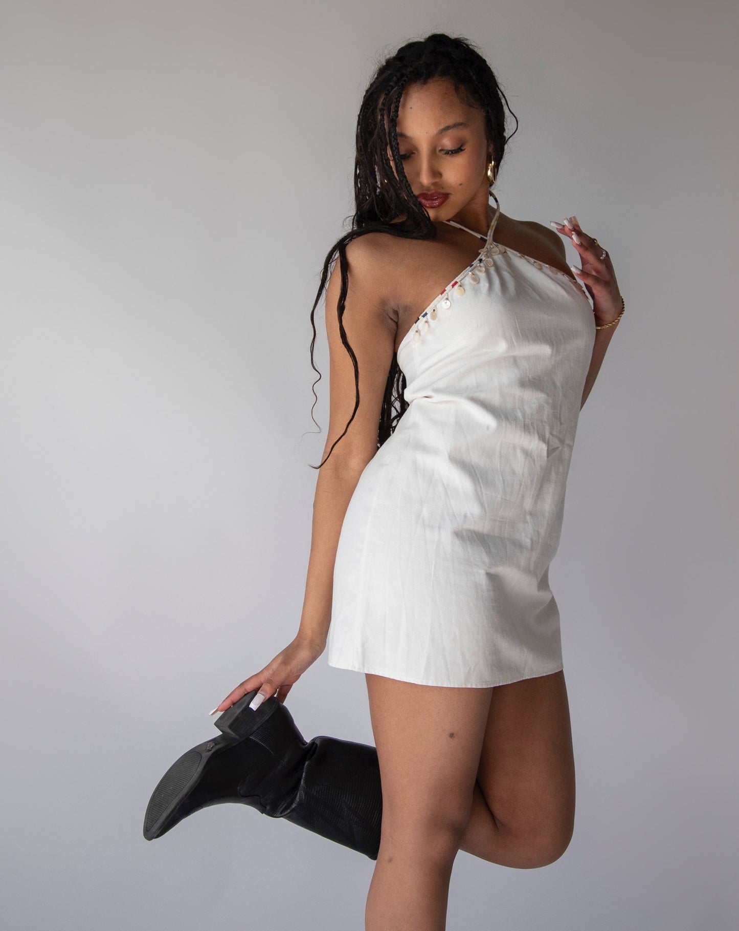 Zara Shell Dress - White