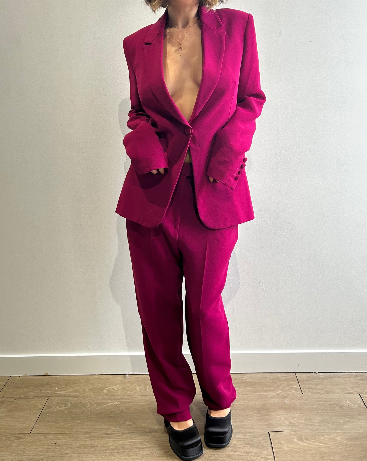 Top Shop Suit - Fuchsia