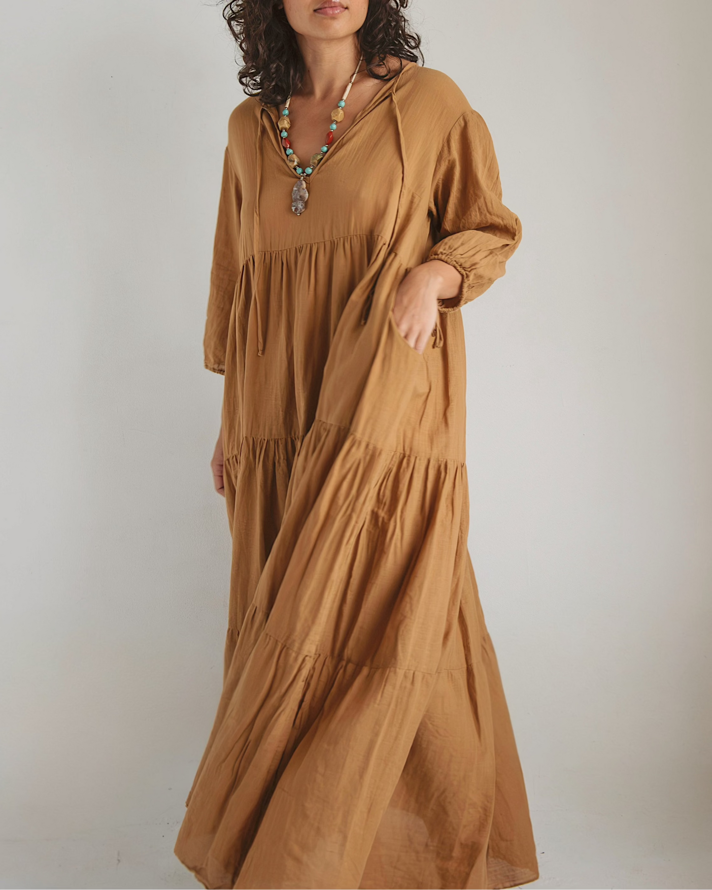 Loup Charmant Dress - Brown