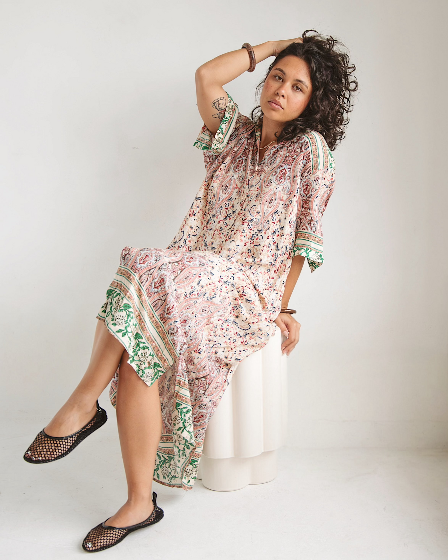 Printed Shirt Dress