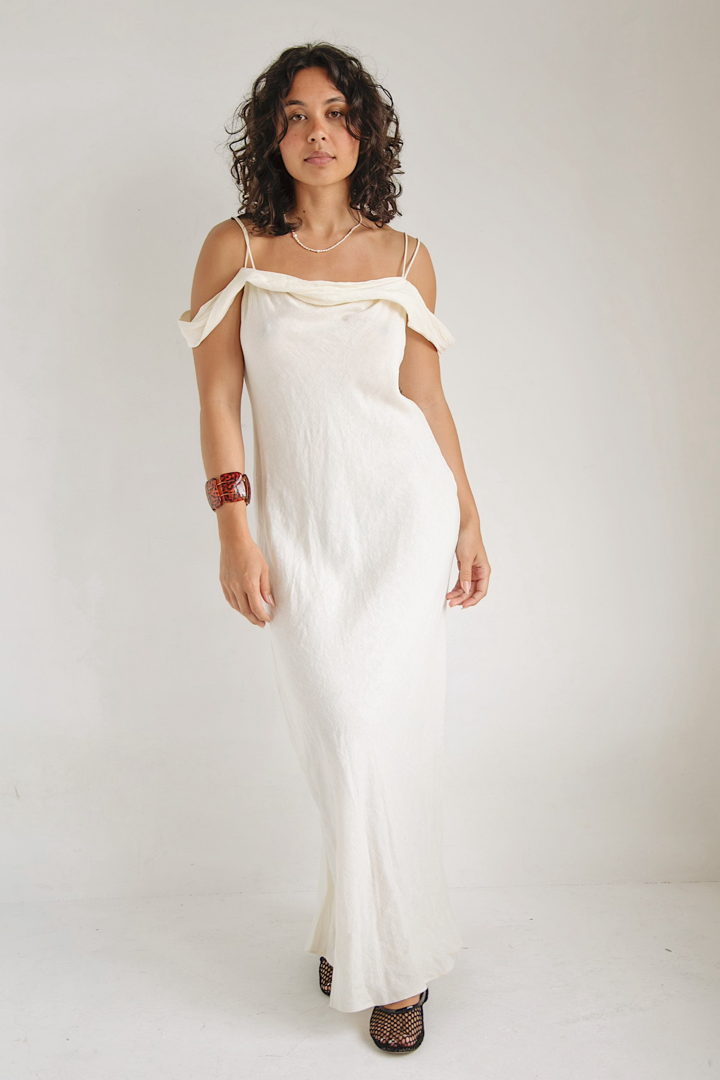 Zara Off The Shoulder Dress - White