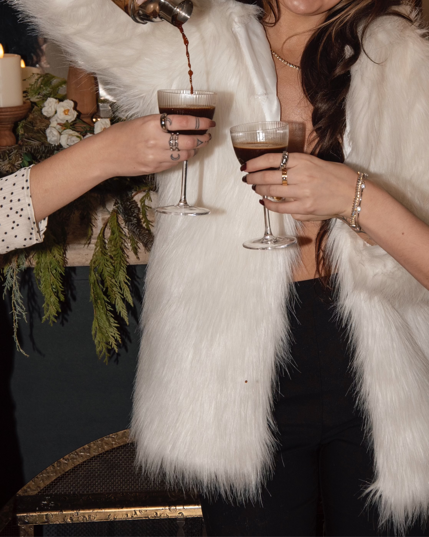 Faux Fur Coat - White