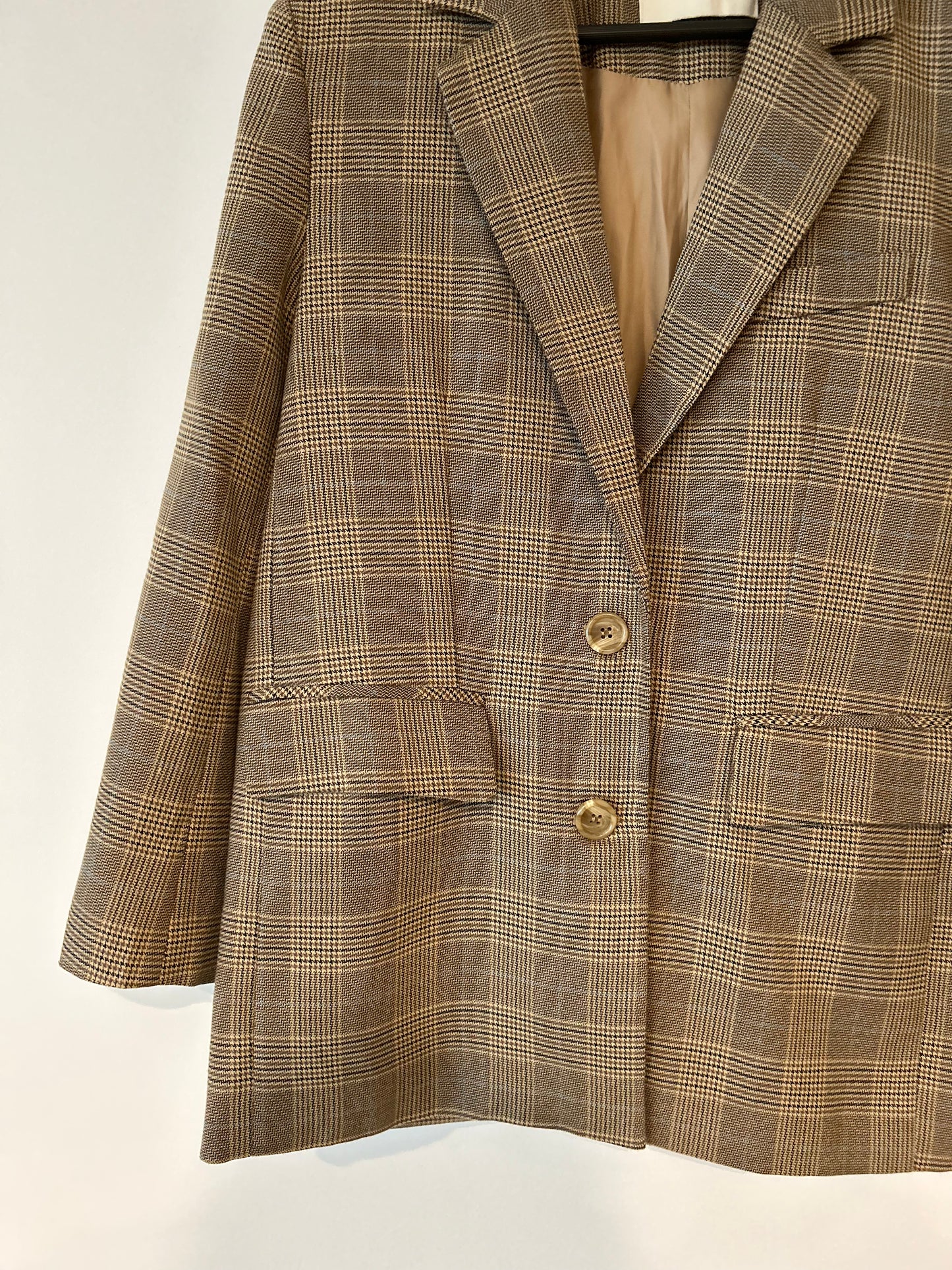 DREAMS Plaid Blazer - Brown