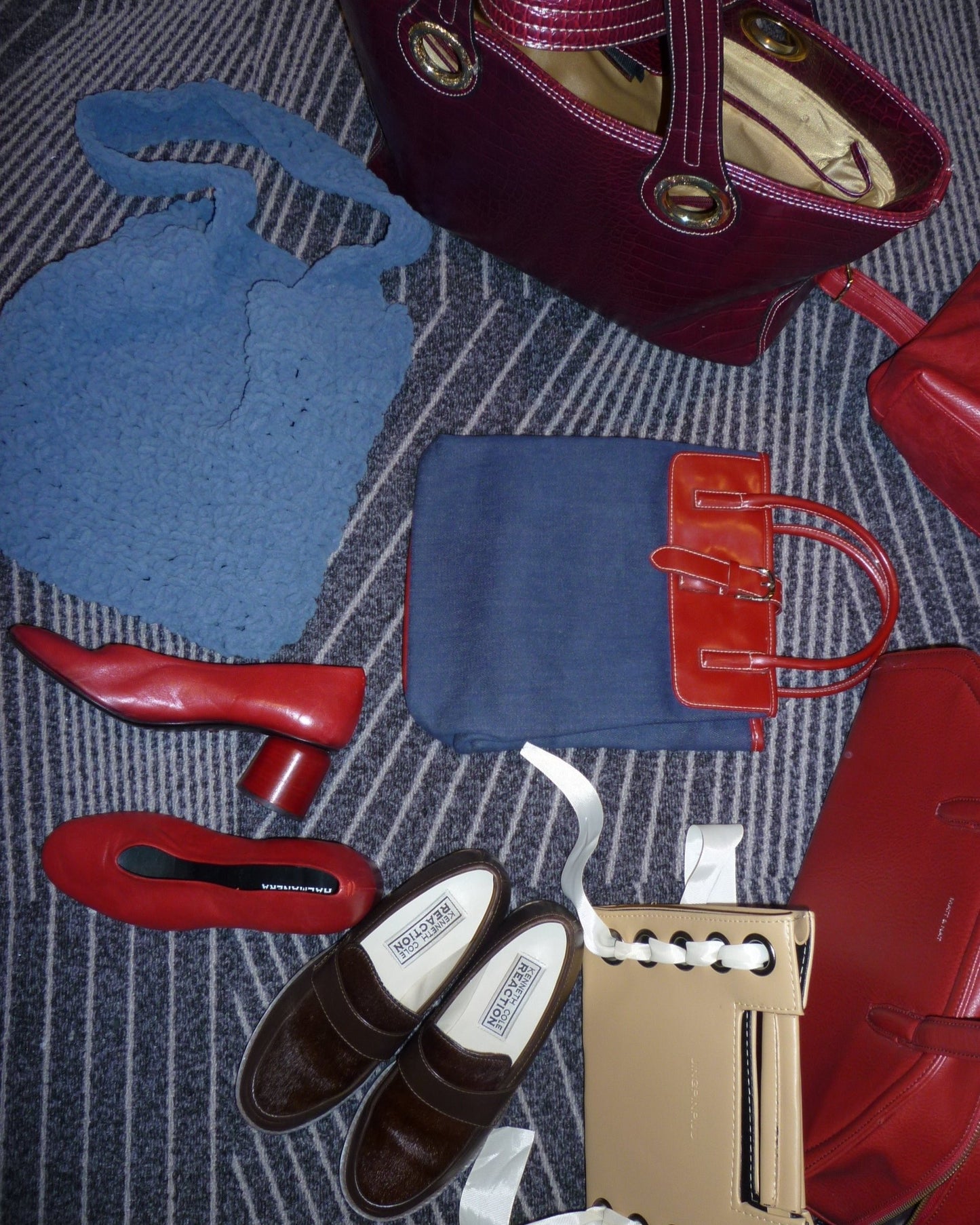 Croc Laptop Bag - Burgandy