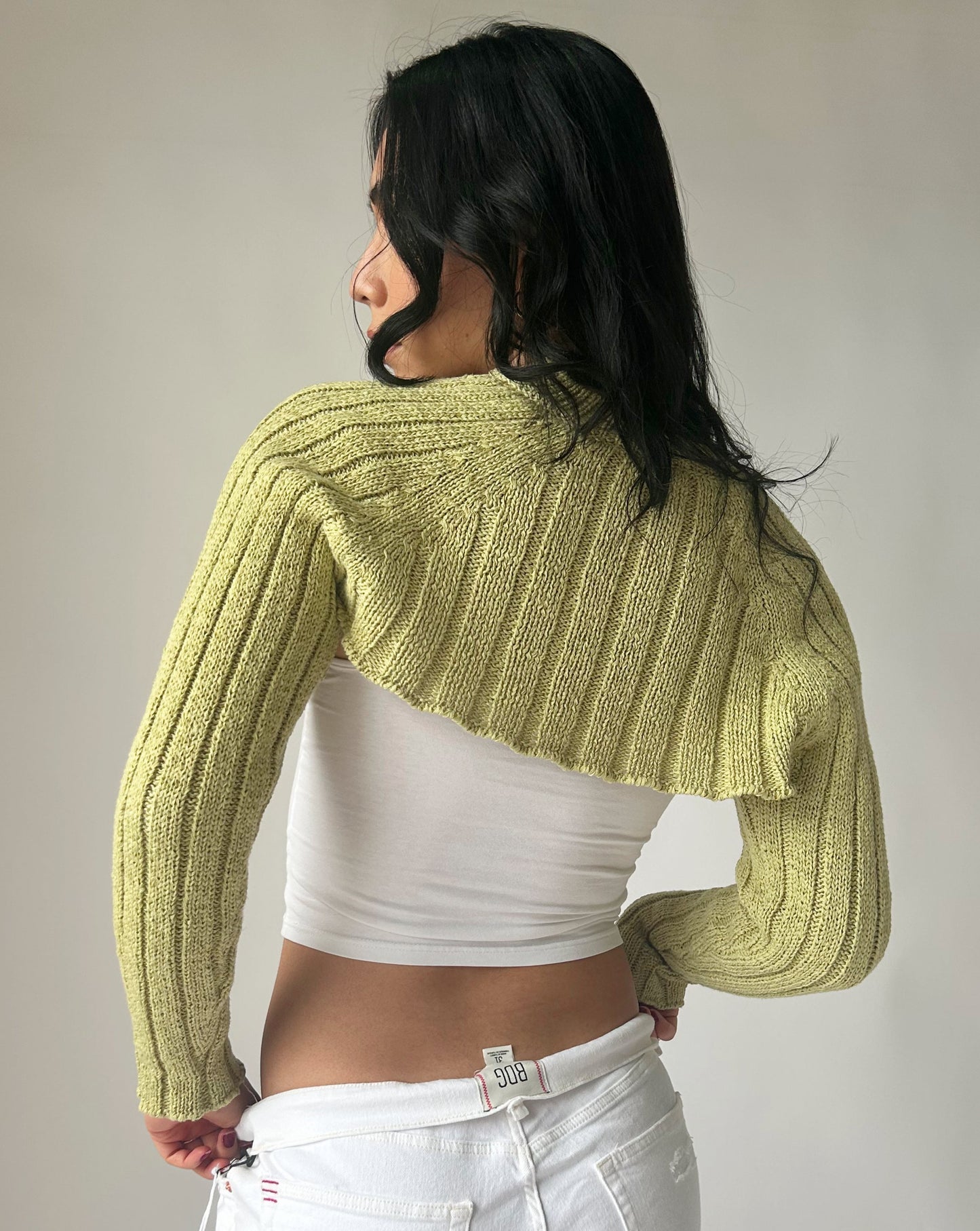 Knit Shrug - Green