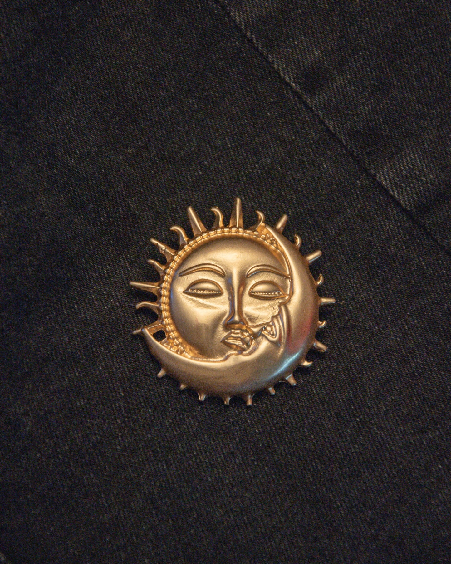 Sun & Moon Wearable Charm - Gold