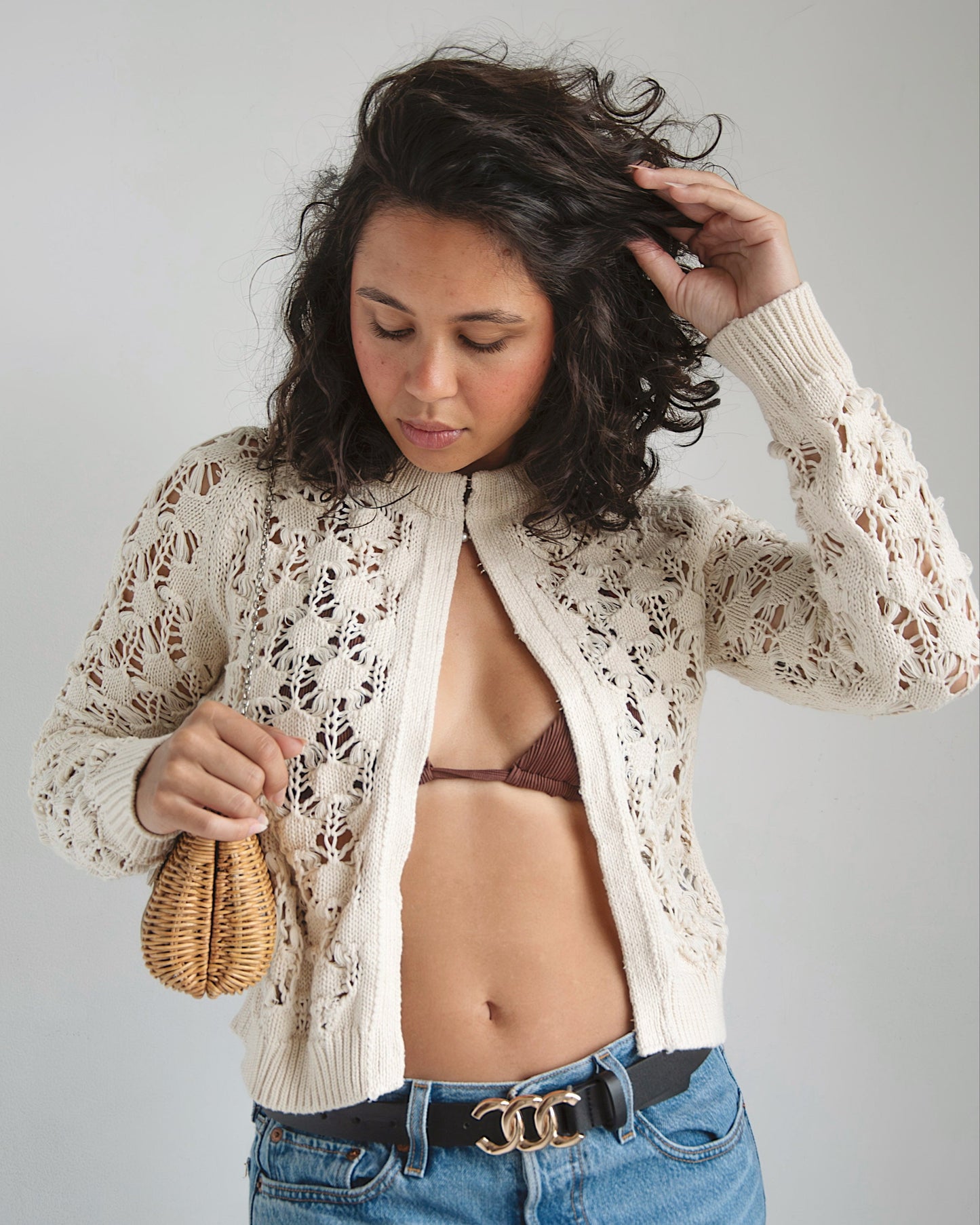 Zara Crochet Long Sleeve - Cream