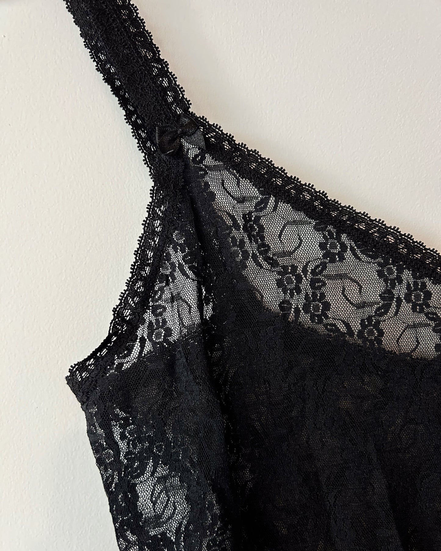 Lace Mini Dress - Black