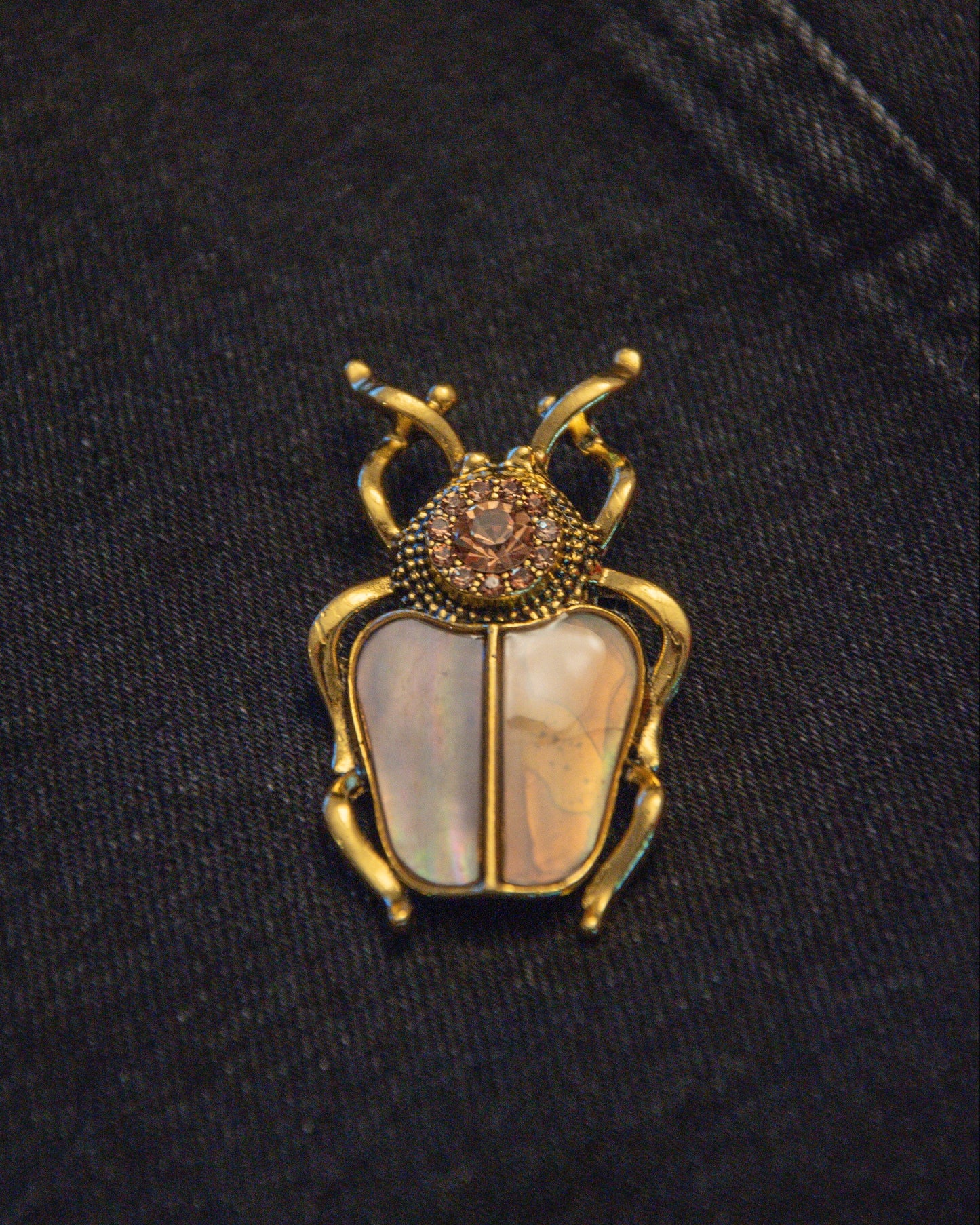 Beetle Wearable Charm - Gold