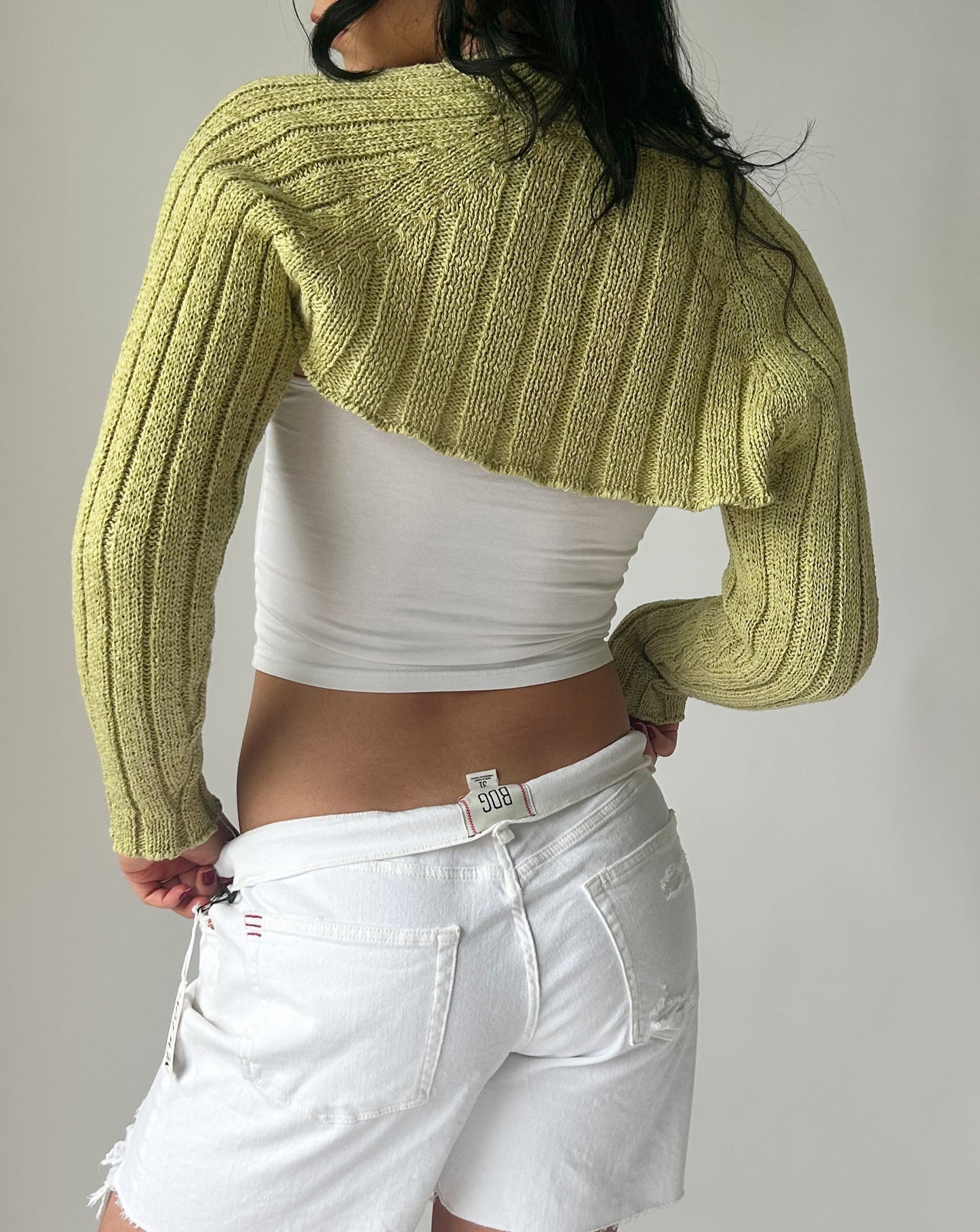 Knit Shrug - Green