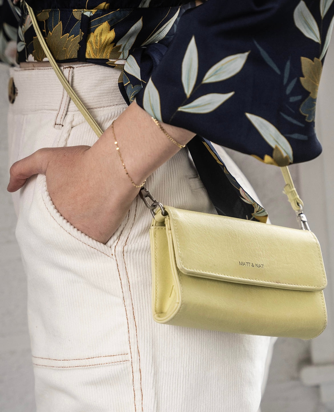 Lime Green Matt and Natt Crossbody Purse
