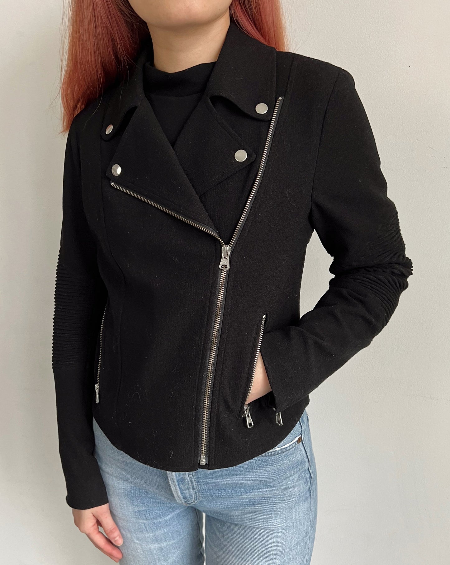 Aritzia Black Moto Jacket