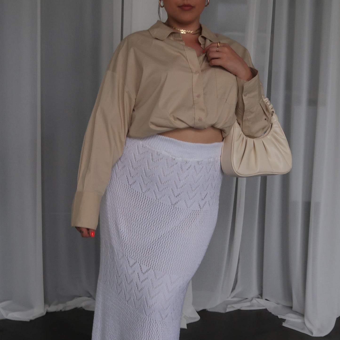 JW Pei Cream Purse