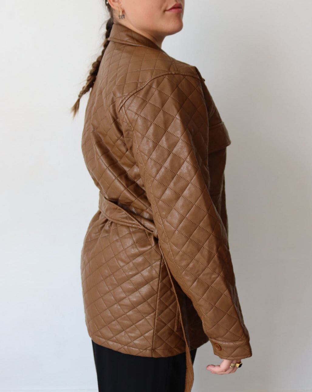 Brown Quilted Jacket