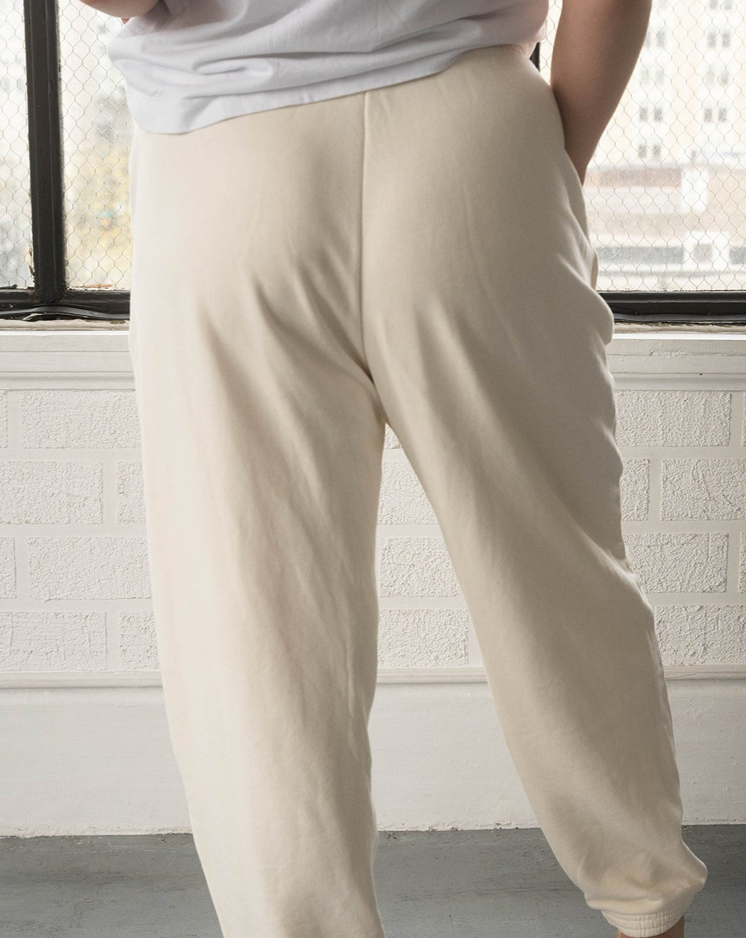 Adidas Cream Sweat Pants