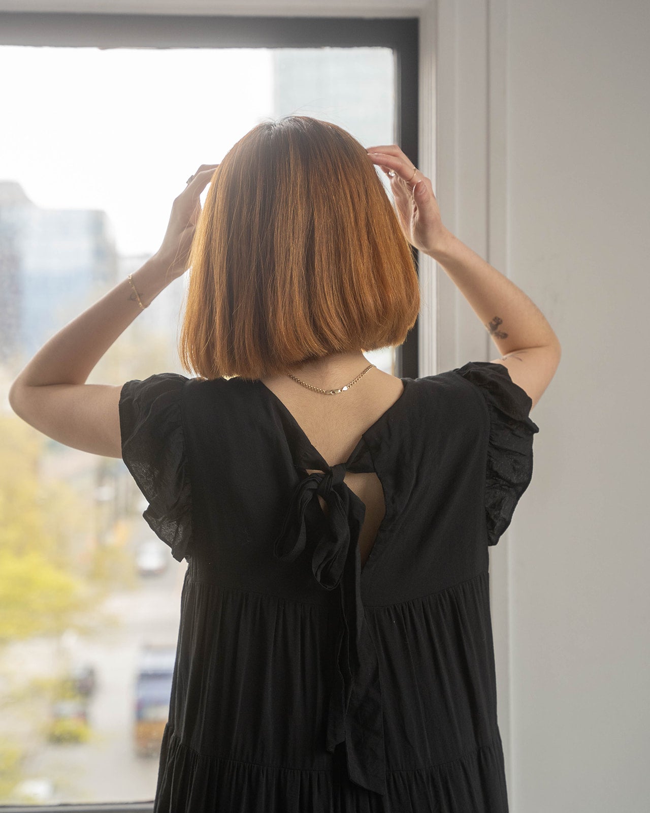 Black Layered Maxi Dress