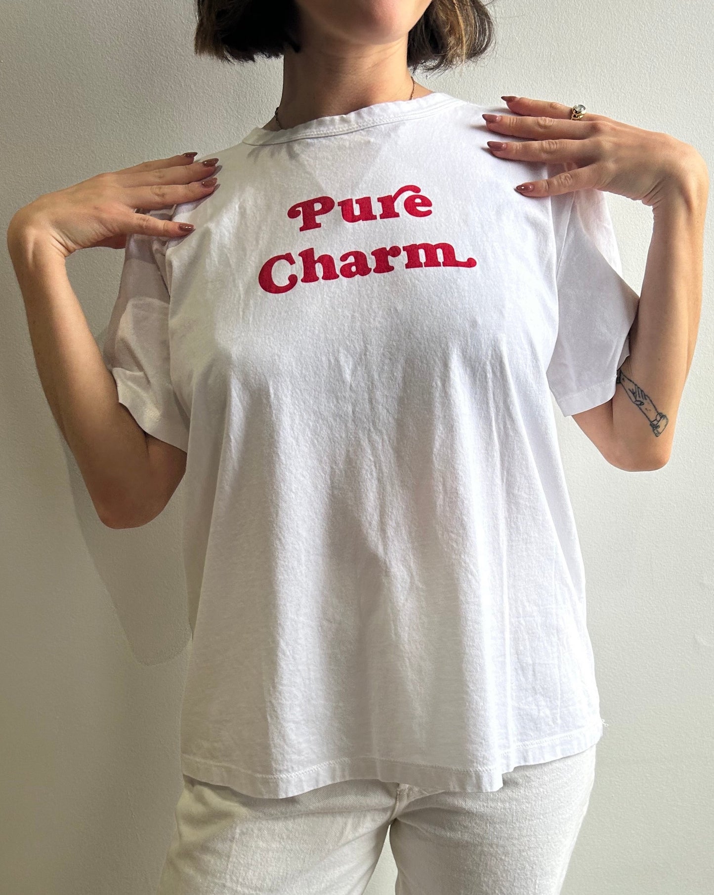 Pure charm T-Shirt - White/Red