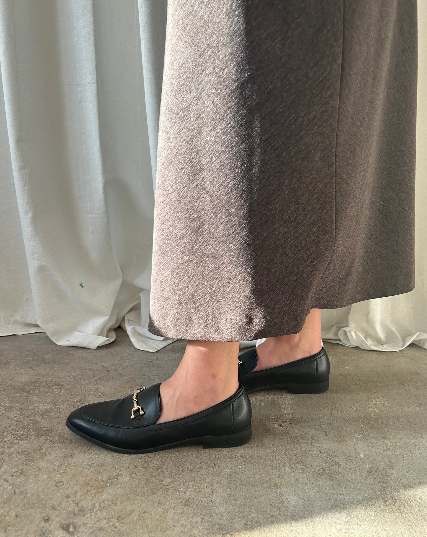 Loafers - Black/Gold