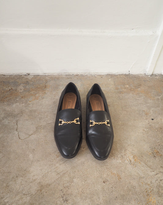 Loafers - Black/Gold