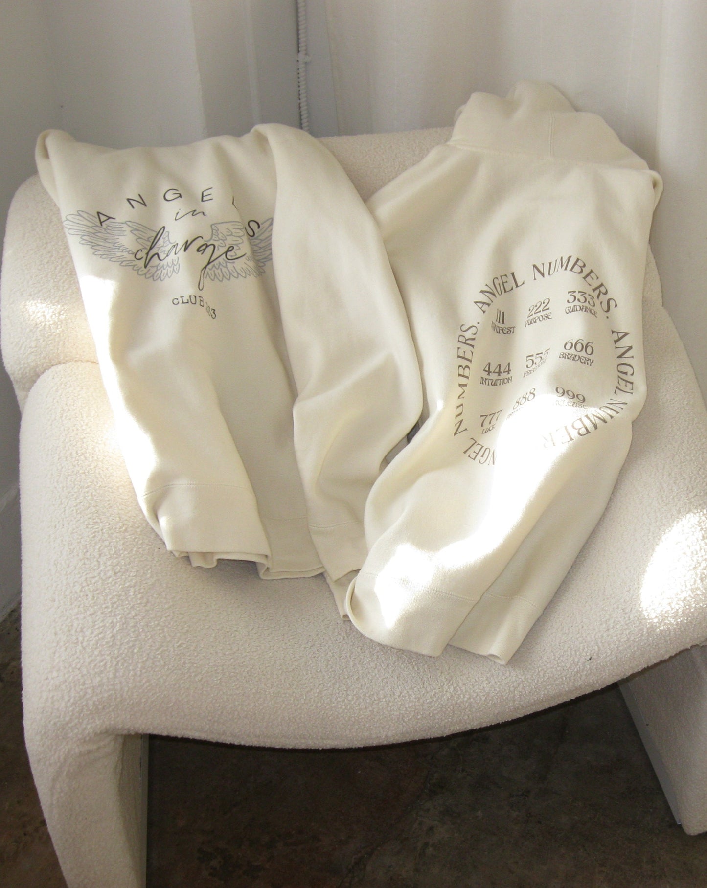 Angels In Charge Hoodie - Cream