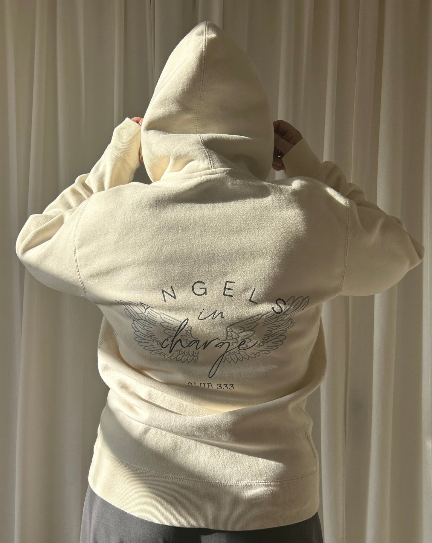 Angels In Charge Hoodie - Cream