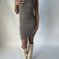 Babaton Mini Dress - Brown