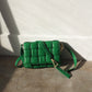 Woven Purse - Green/Gold
