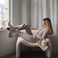 Dynamite Ribbed Set - Cream