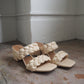 Woven Heels - Cream