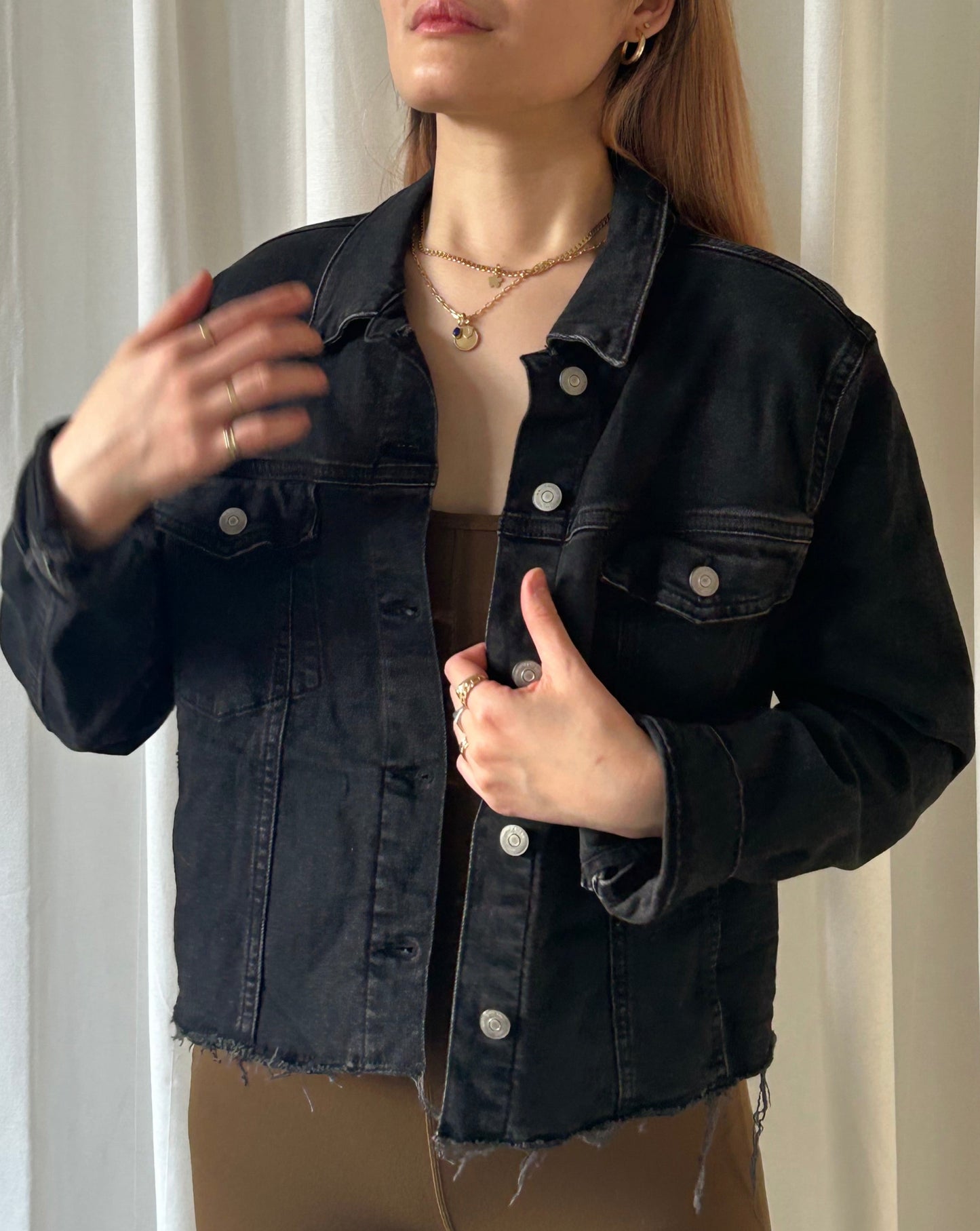 Mavi Jeans Denim Jacket - Black