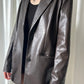 Oak + Fort Faux Leather Blazer - Bown