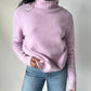 Point Sur Mock Neck Sweater - Purple