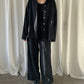 Good For Sunday Button Up & Pant Set - Black