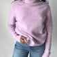 Point Sur Mock Neck Sweater - Purple